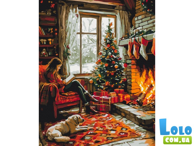 Картина по номерам Уют зимнего вечера, Brushme (40х50 см)