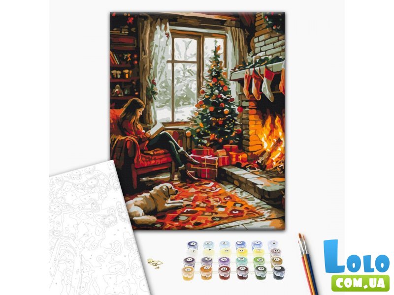 Картина по номерам Уют зимнего вечера, Brushme (40х50 см)