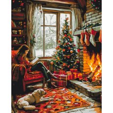 Картина по номерам Уют зимнего вечера, Brushme (40х50 см)