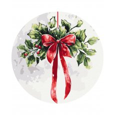 Картина по номерам Рождественская омела, Brushme (30 см)