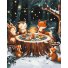 Картина по номерам Зимнее чаепитие, Brushme (40х50 см)