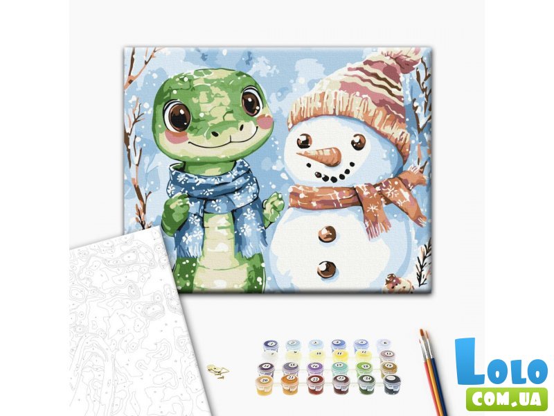 Картина по номерам Зимние игры, Brushme (30х40 см)