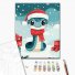 Картина по номерам Новогодняя змейка, Brushme (30х40 см)