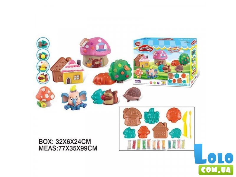 Набор теста для лепки Лесной городок