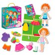 Настольная игра Магнитная одевалка Оливер и Мия, Vladi Toys