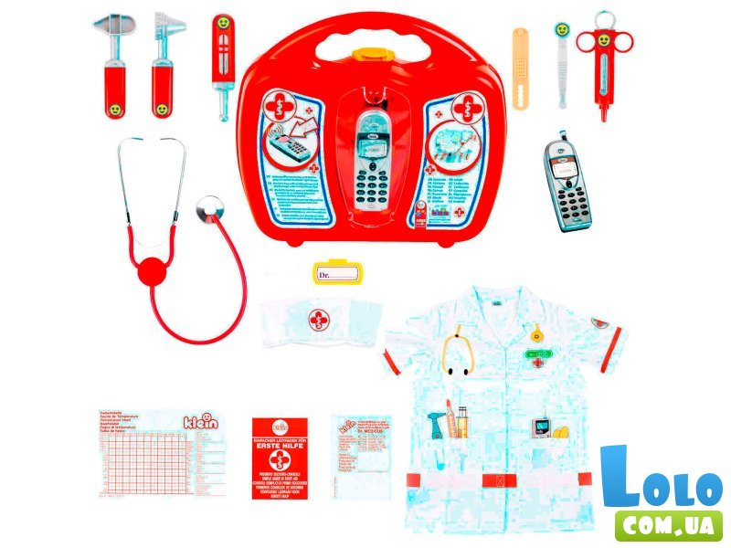 Игрушечный набор врача с халатом, Klein