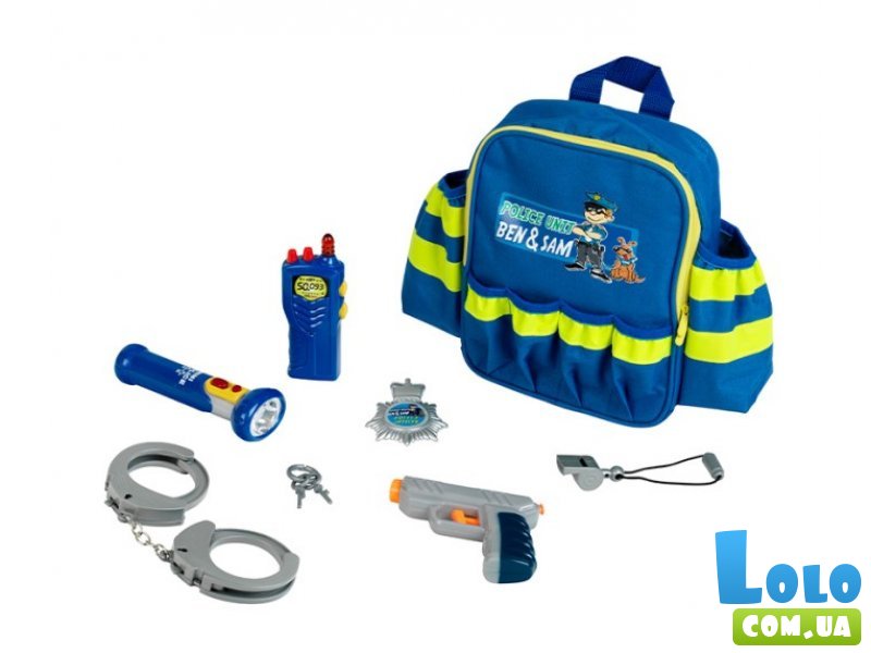 Игрушка полицейский рюкзак с аксессуарами, Klein