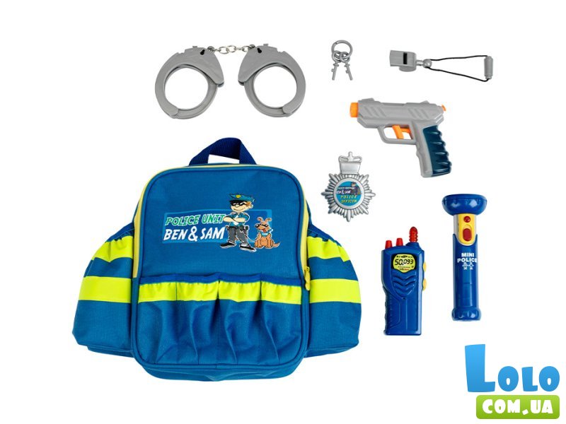 Игрушка полицейский рюкзак с аксессуарами, Klein