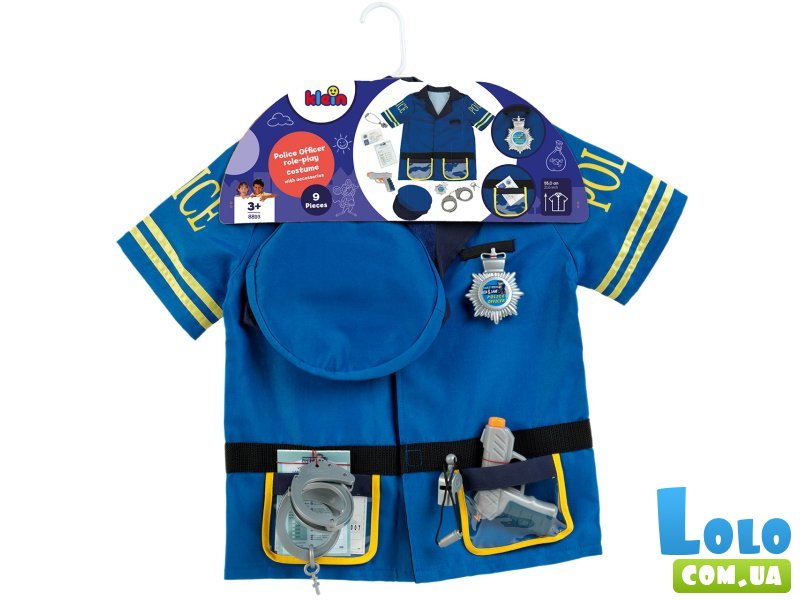 Детский костюм полицейского с аксессуарами, Klein