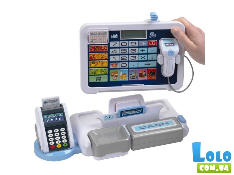 Игрушечный кассовый электронный аппарат с планшетом, Klein