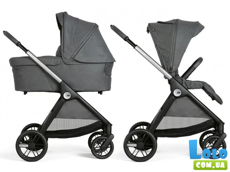 Универсальная коляска Bellagio 2 в 1, Chicco (темно-серая)