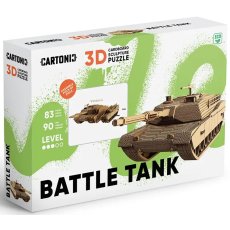 Картонный 3D пазл Танк, Cartonic, 83 эл.