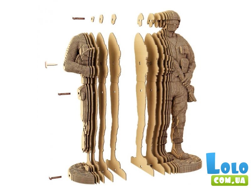 Картонный 3D пазл Солдат, Cartonic, 187 эл.