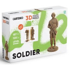 Картонный 3D пазл Солдат, Cartonic, 187 эл.