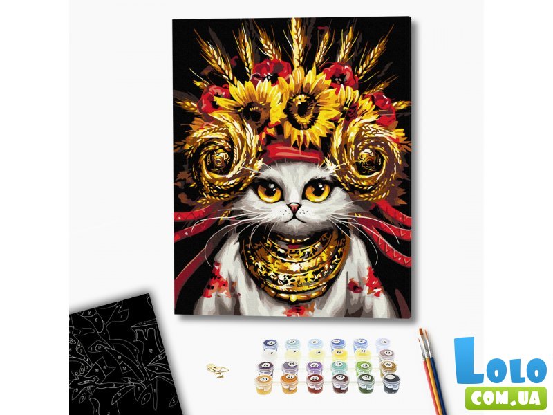 Картина по номерам Киса урожайница ©Марианна Пащук, Brushme (40х50 см)