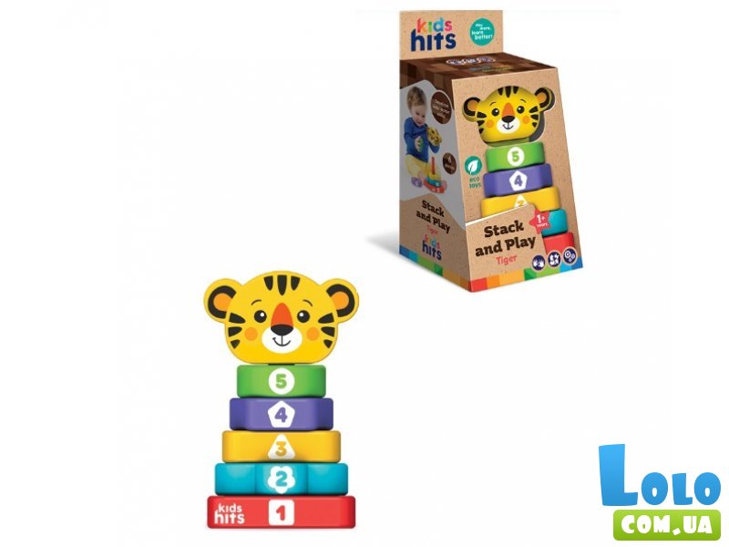 Пирамидка деревянная Тигр, Kids hits