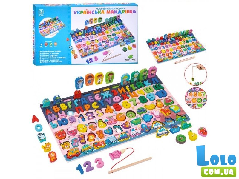 Деревянная развивающая доска Украинское путешествие