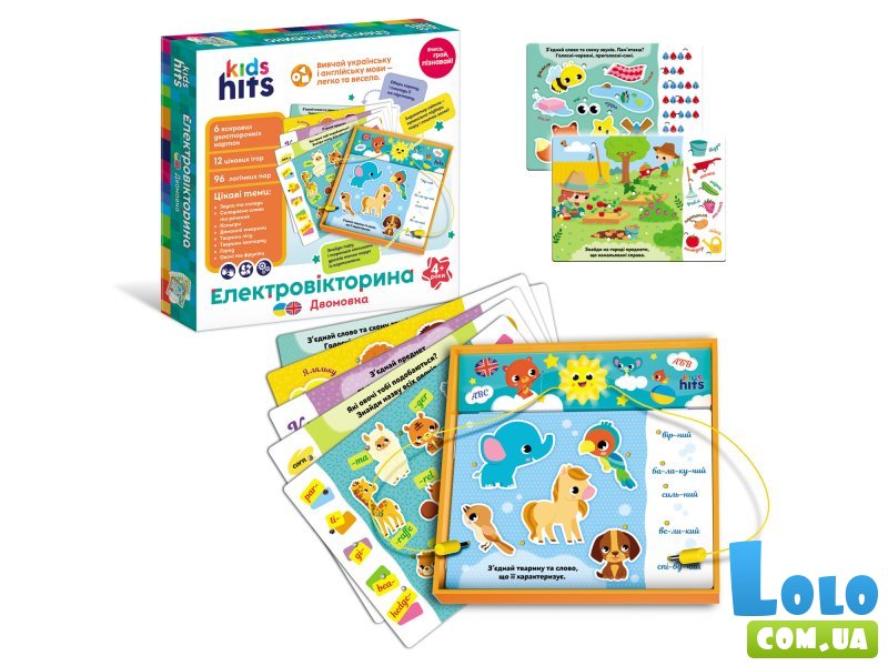 Интерактивная развивающая игрушка Электровикторина, Kids Hits (рус., англ.)