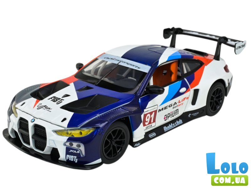 Машина металлическая BMW M4 GT3, Автопром