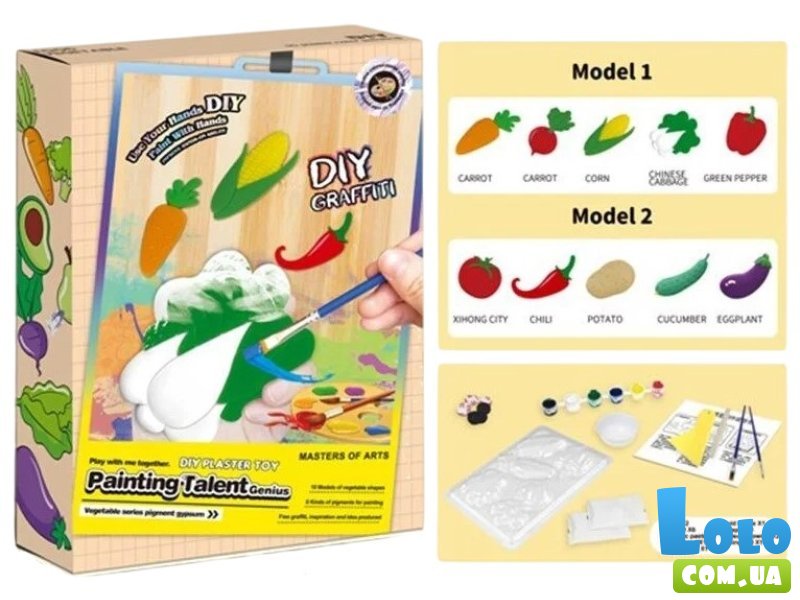 Гипсовая раскраска на магнитах