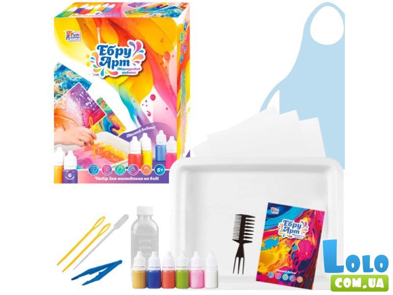 Набор для рисования водой Эбру арт, Fun Game