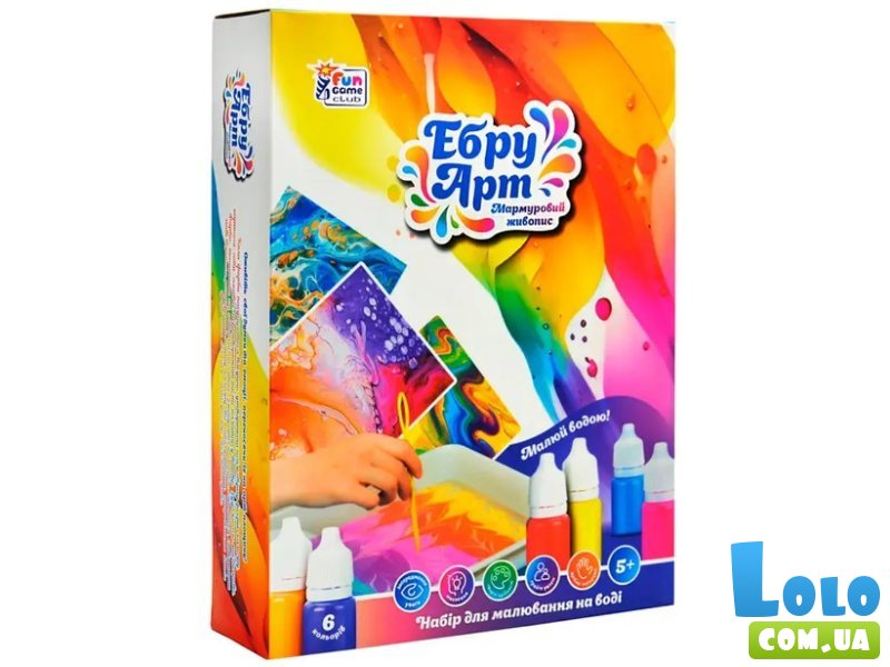 Набор для рисования водой Эбру арт, Fun Game