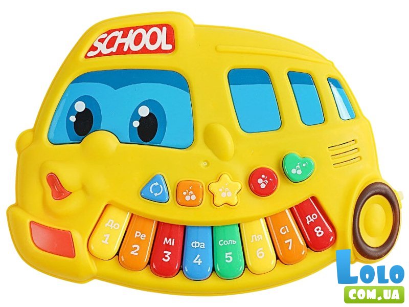 Пианино музыкальное Автобус, WToys (в ассортименте)
