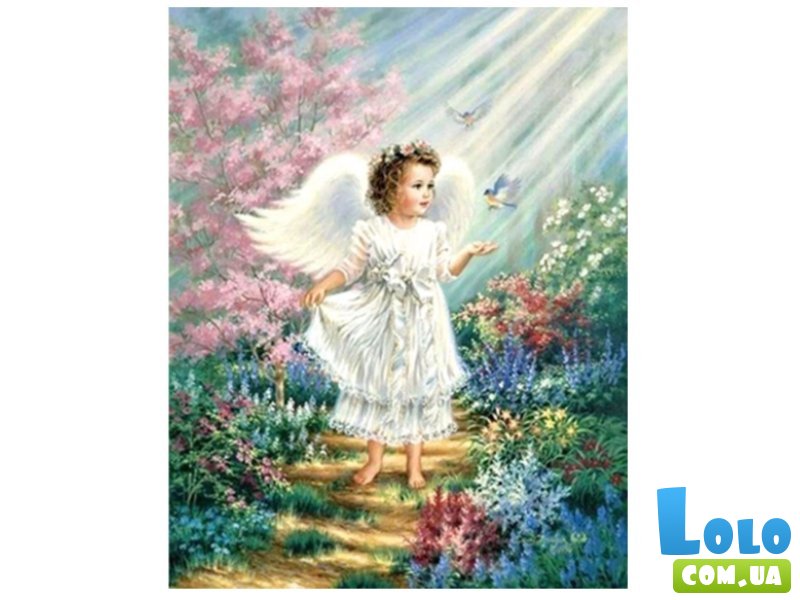 Алмазная мозаика Ангел, TK Group (30х20 см)