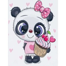 Алмазная мозаика Панда, TK Group (20х30 см)