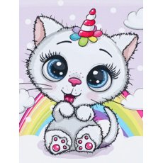 Алмазная мозаика Кот, TK Group (20х30 см)