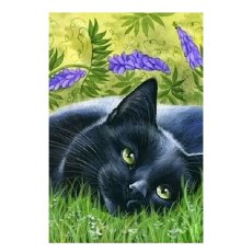 Алмазная мозаика Черная кошка, TK Group (30х20 см)