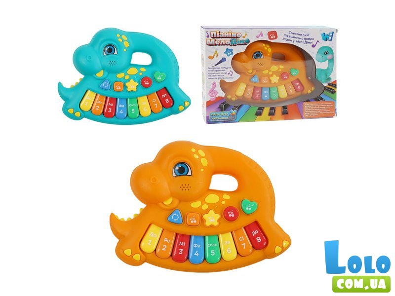 Пианино музыкальное Динозаврик, WToys (в ассортименте)
