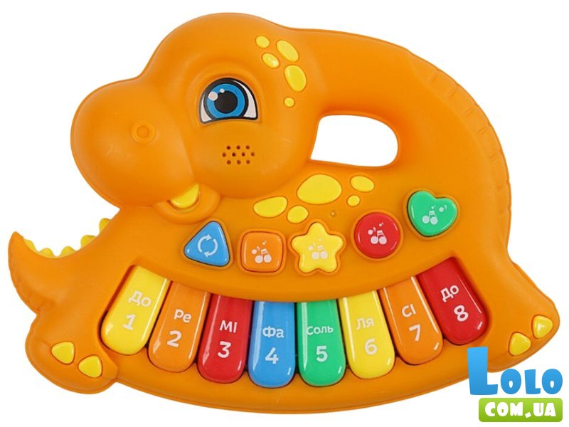 Пианино музыкальное Динозаврик, WToys (в ассортименте)