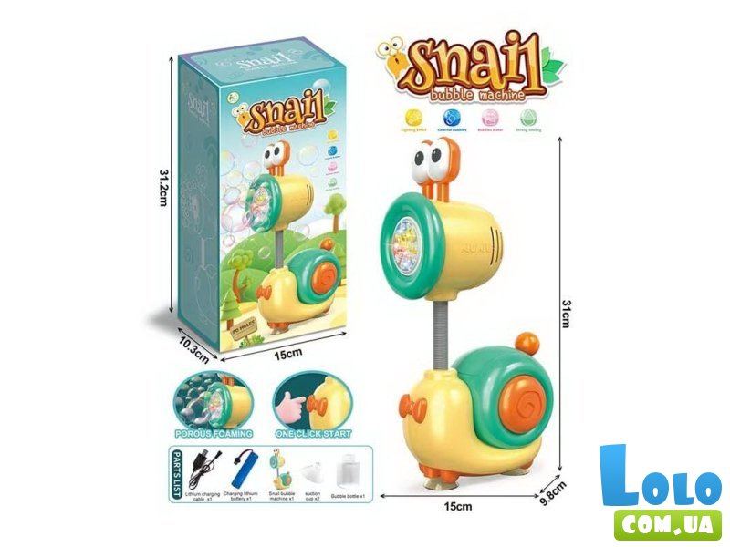 Установка с мыльными пузырями Улитка