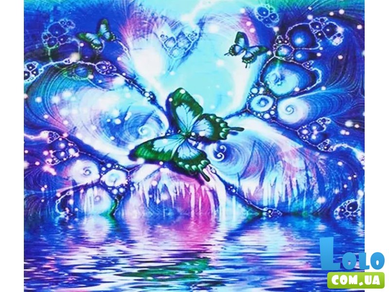 Алмазная мозаика Фантазия бабочек, TK Group (40х50 см)