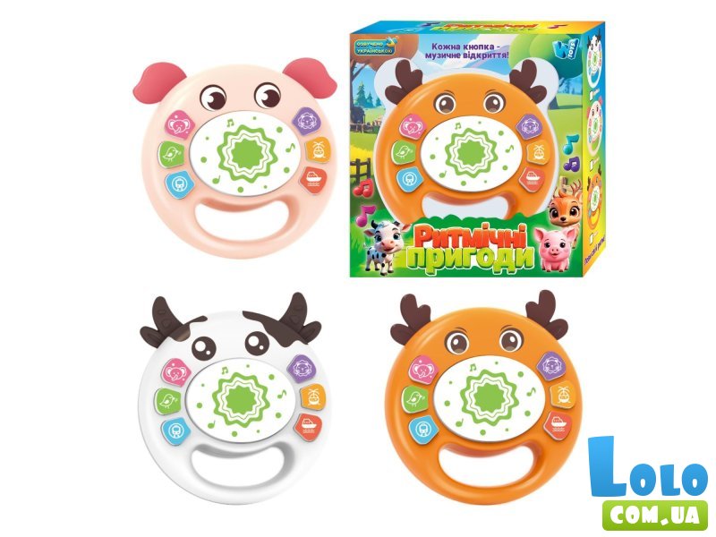 Барабан музыкальный Ритмические приключения, WToys (в ассортименте)