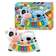 Пианино музыкальное Коровка, WToys (в ассортименте)