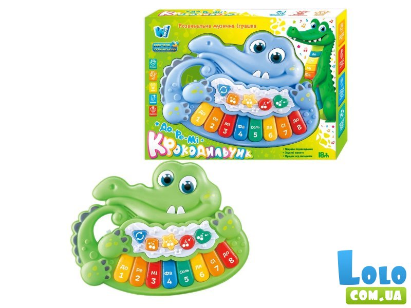 Пианино музыкальное Крокодильчик, WToys (укр.)