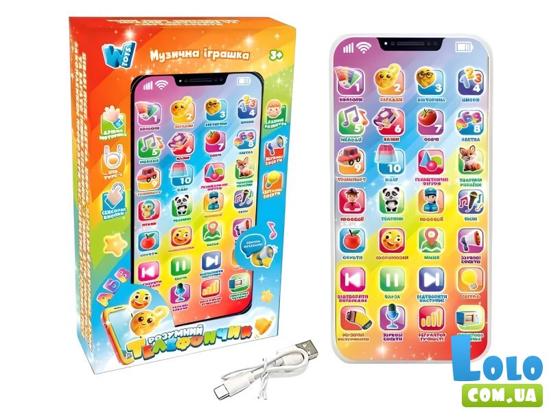 Музыкальная игрушка Умный телефончик, WToys (в ассортименте)