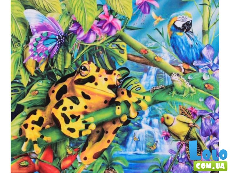 Алмазная мозаика Лягушка в джунглях, TK Group (40х30 см)