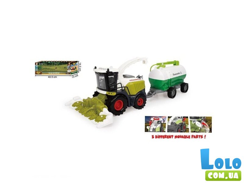 Комбайн с прицепом