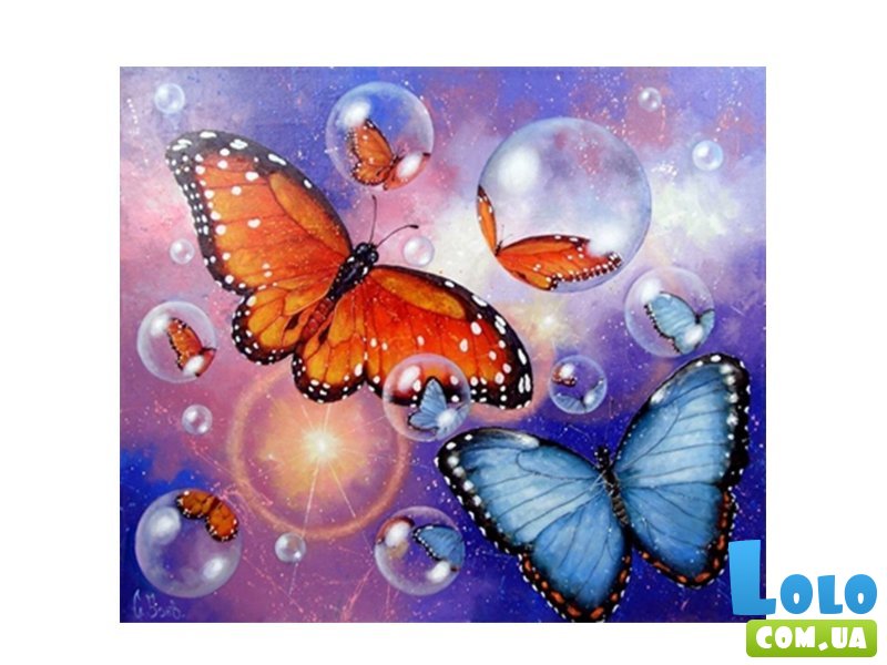 Алмазная мозаика Бабочки, TK Group (30х20 см)