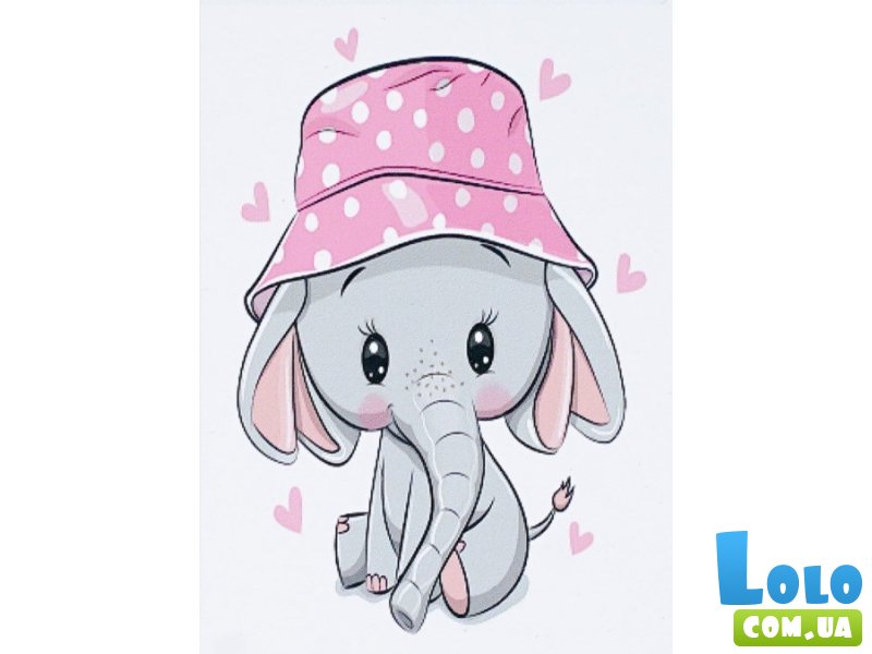 Алмазная мозаика Слоненок, TK Group (20х30 см)