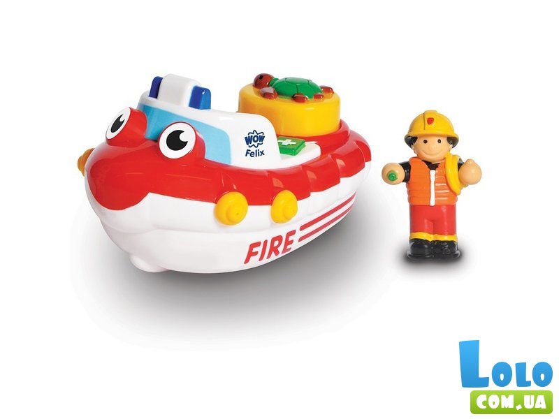 Игрушка для купания Пожарный катер Феликс, Wow Toys