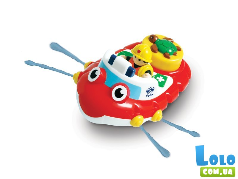 Игрушка для купания Пожарный катер Феликс, Wow Toys