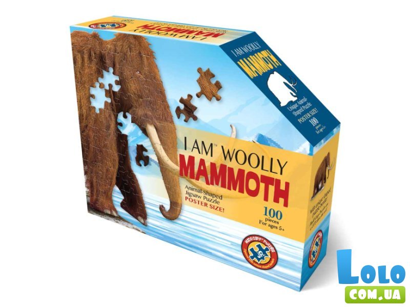 Пазл Мохнатый мамонт, I AM, 100 эл.