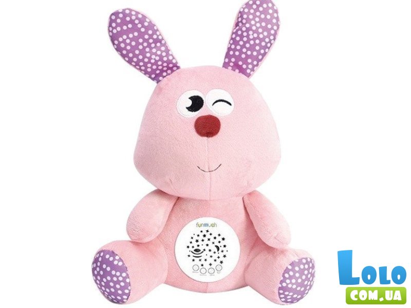 Игрушка музыкальная мягкая Кролик с проектором, Funmuch
