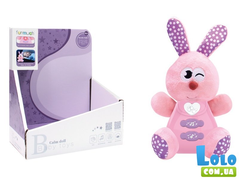Игрушка музыкальная Кролик со световыми эффектами, Funmuch