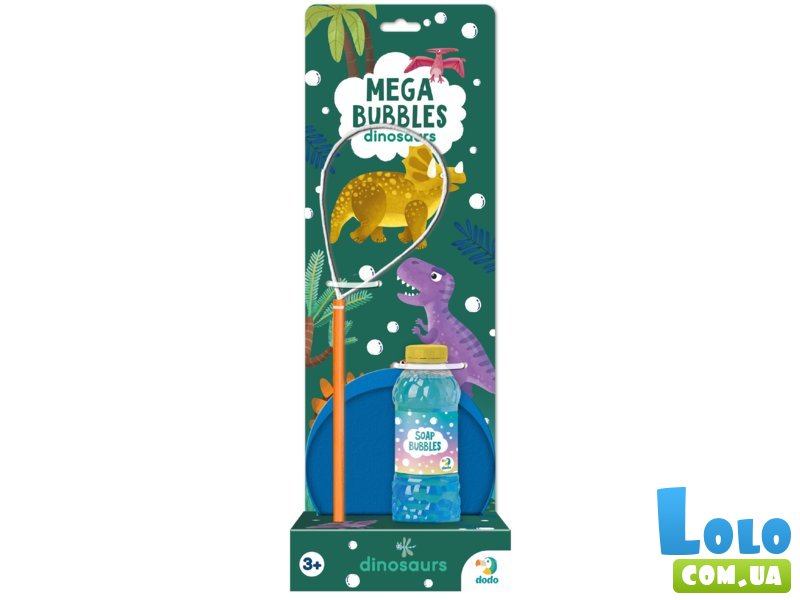 Мыльные пузыри Mega Bubbles с тарелкой Динозавры, DoDo