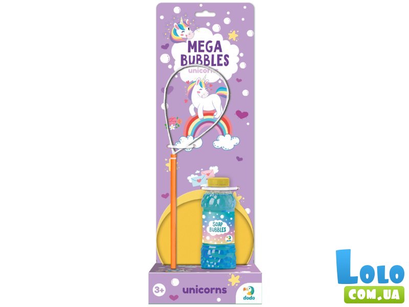 Мыльные пузыри Mega Bubbles с тарелкой Единорожки, DoDo